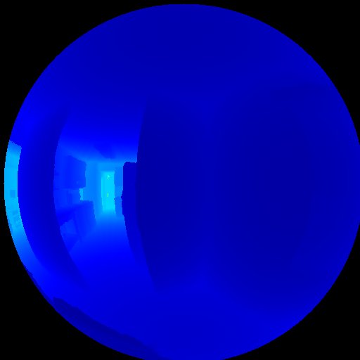 Indoor right eye fisheye depth