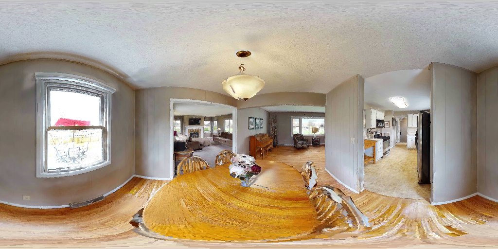 Indoor left eye 360° panorama RGB
