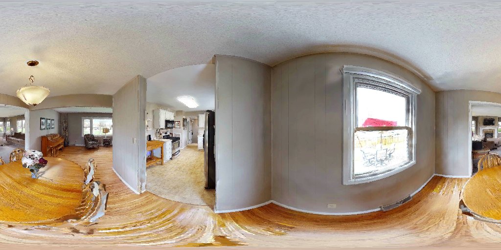 Indoor right eye 360° panorama RGB